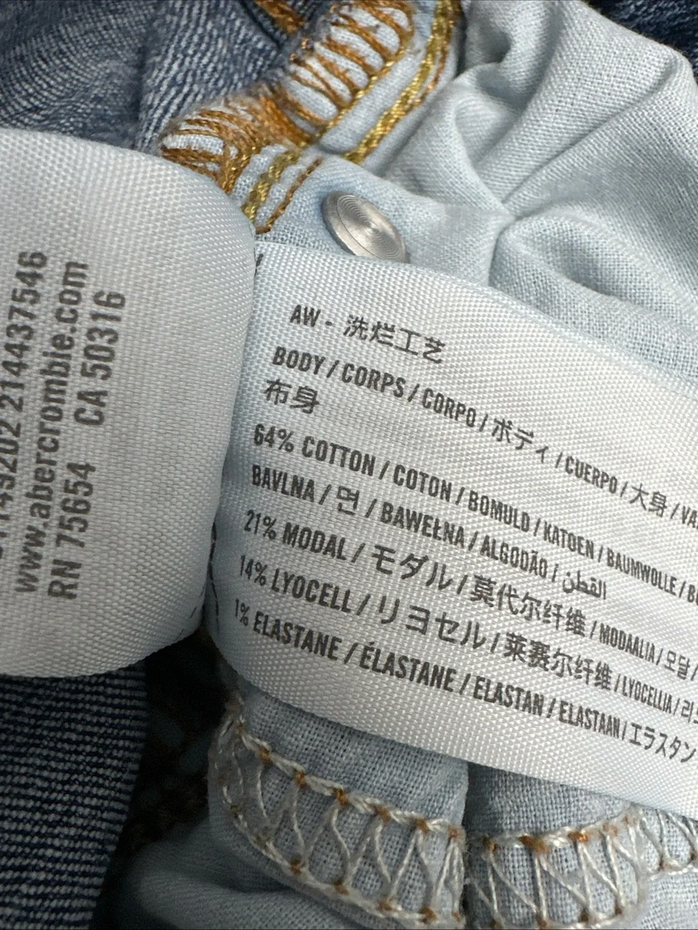 Abercrombie Kids Boy’s Light Blue Bootcut Jeans 11/12